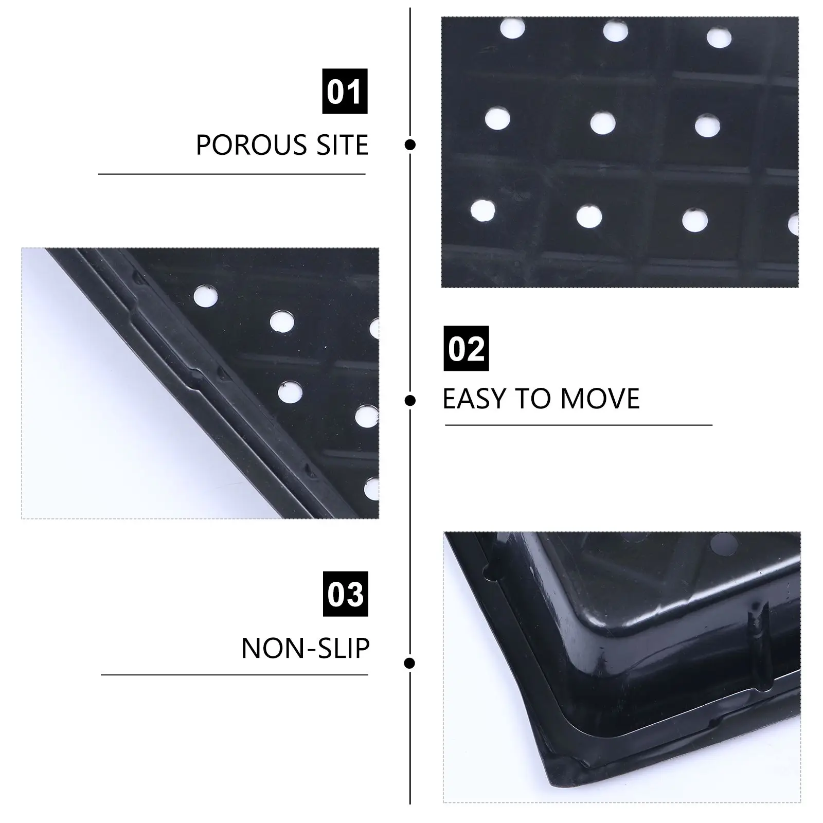 

5pcs Germination Tray Premium Plastic Reusable Sprouting Tray For Mung Bean Peanut Black Bean Lightweight Garden Starter Plant