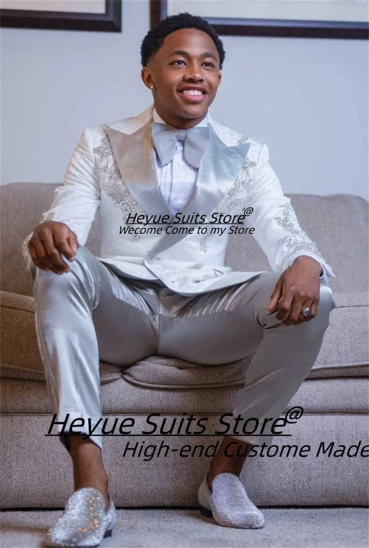 الفاخرة الساتان يزين الرجال الدعاوى مخصصة سليم صالح الذروة التلبيب العريس الزفاف البدلات الرسمية 2 قطعة مجموعات الذكور الحلل حفلة موسيقية زي أوم