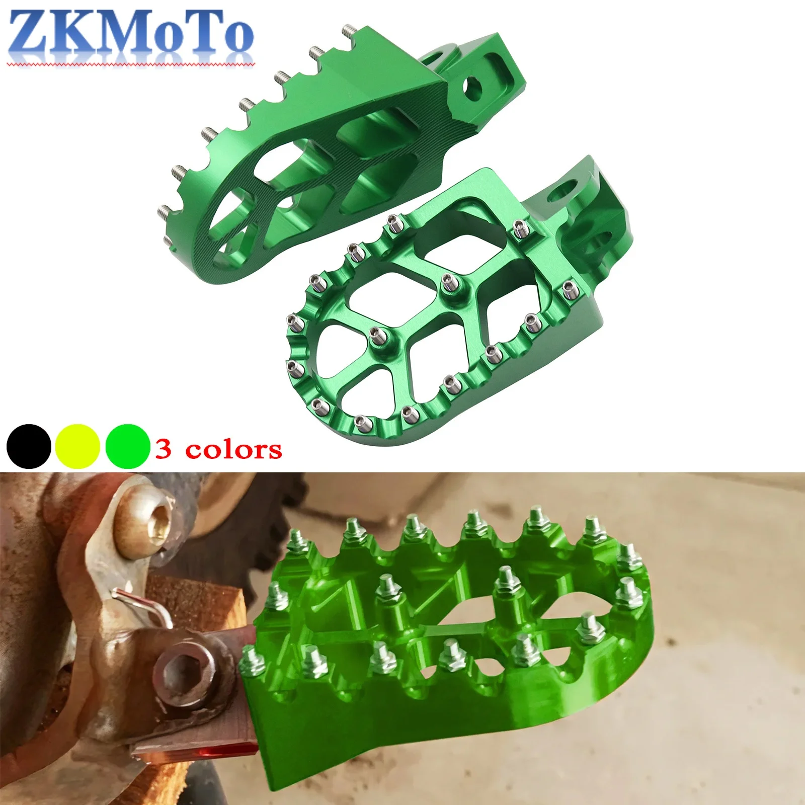 

CNC Foot Pegs Footpeg Pedals FootRest For Kawasaki RM65 RM100 2003-2005 KX65 KX80 KX85 KX100 KLX140 KLX140L KLX140G 2008-2024
