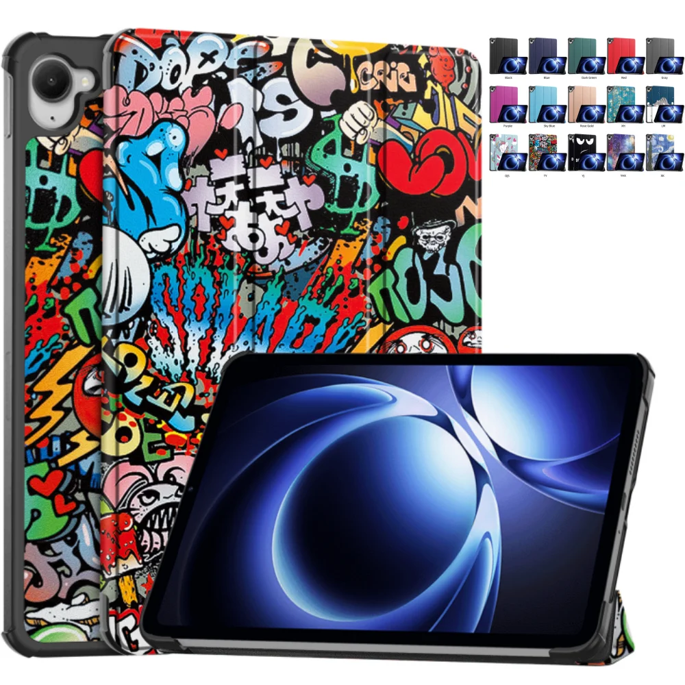 

Чехол для Xiaomi Redmi K Pad 8,8 дюйма 2025 тройной складной кожаный чехол из ТПУ с подставкой противоударный чехол для планшета Redmi K Pad 8,8 дюйма