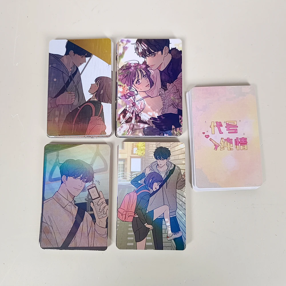 100 قطعة/مجموعة عملية: ألبوم بطاقات True Love Manga Lomo شخصيات كوميدية بطاقات جمع المشجعين