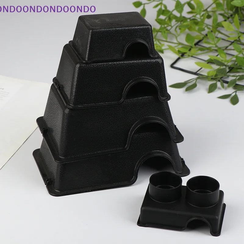 

Cozy Hide Box for Reptiles; Ventilated Cave for Geckos, Snakes, Spiders, Lizards, and Insects; Black.