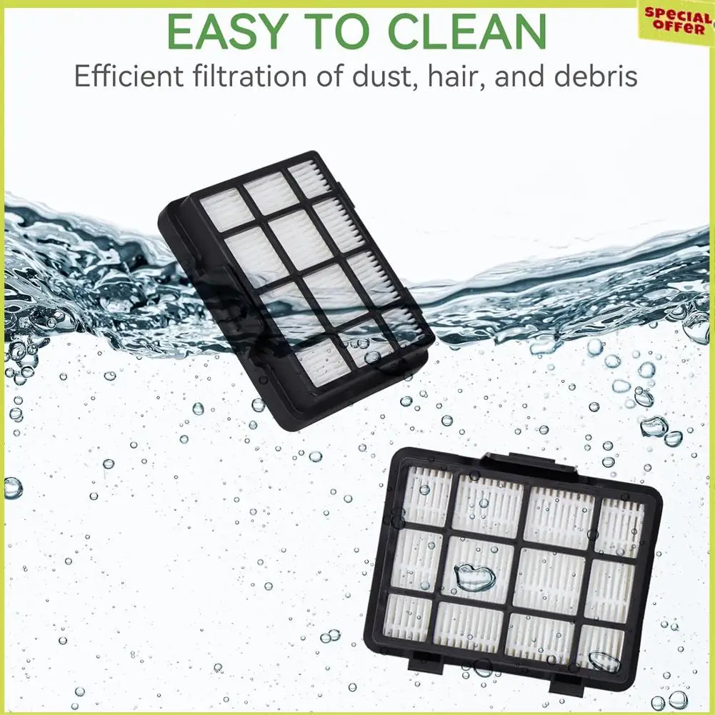 Сменный HEPA-фильтр A34R, совместимый с канистровым пылесосом без мешка EUREKA NEN180 (4 шт.)