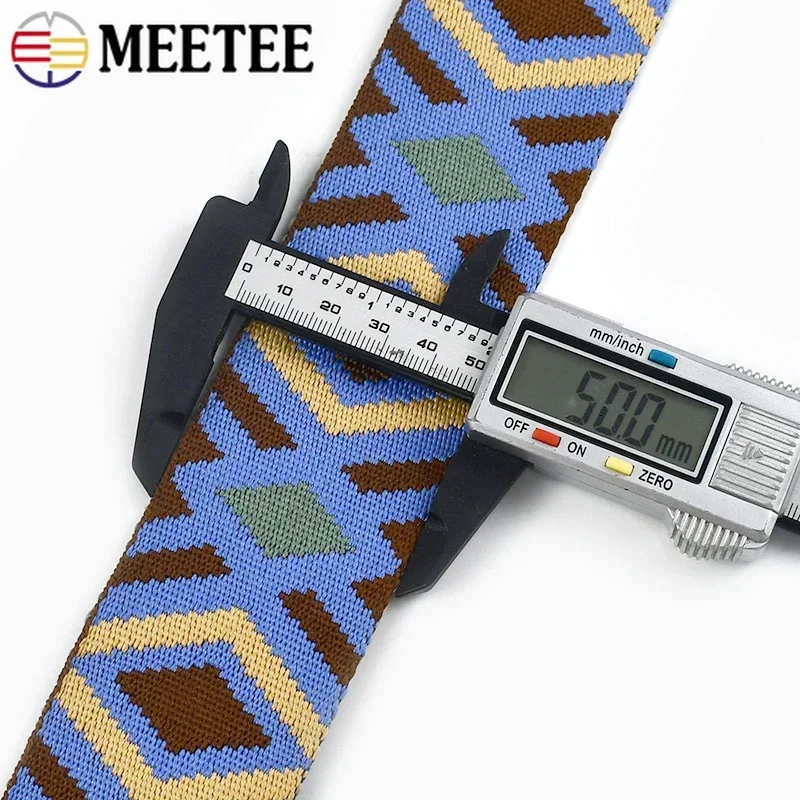 شريط حزام جاكار بوليستر ، حزام ملابس عرقي ، إكسسوار حزام ، سميك من 50m ، 2 m ، 5 m ، 8m ، 10m #3
