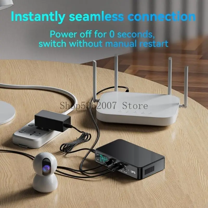 

Routers Wifi Portable UPS Energy Backup 5V 9V 12V Adjustable Power Supply 40JB