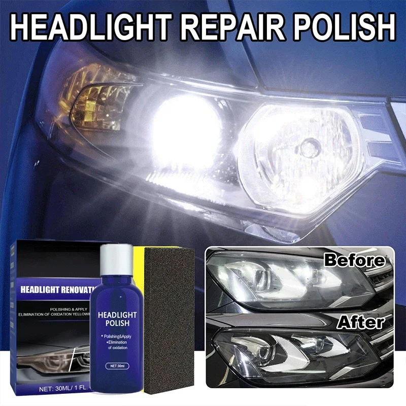 

Car Headlight Polishing Agent Restoration Scratch Yellowing Remover Repair Fluid Headlight Renewal