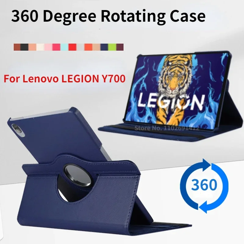 For Lenovo LEGION Y700 Case TB-9707F TB-320FC 2022 2023 360 Degree Rotating Cover Legion Game Tablet 8.8