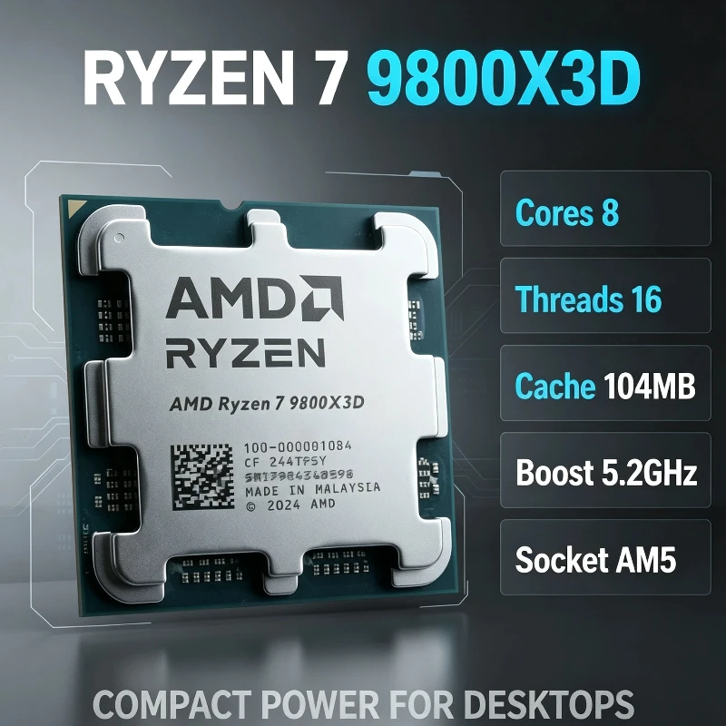 Ddr5 Memory - AMD Ryzen7 9800X3D Desktop Processor Support
