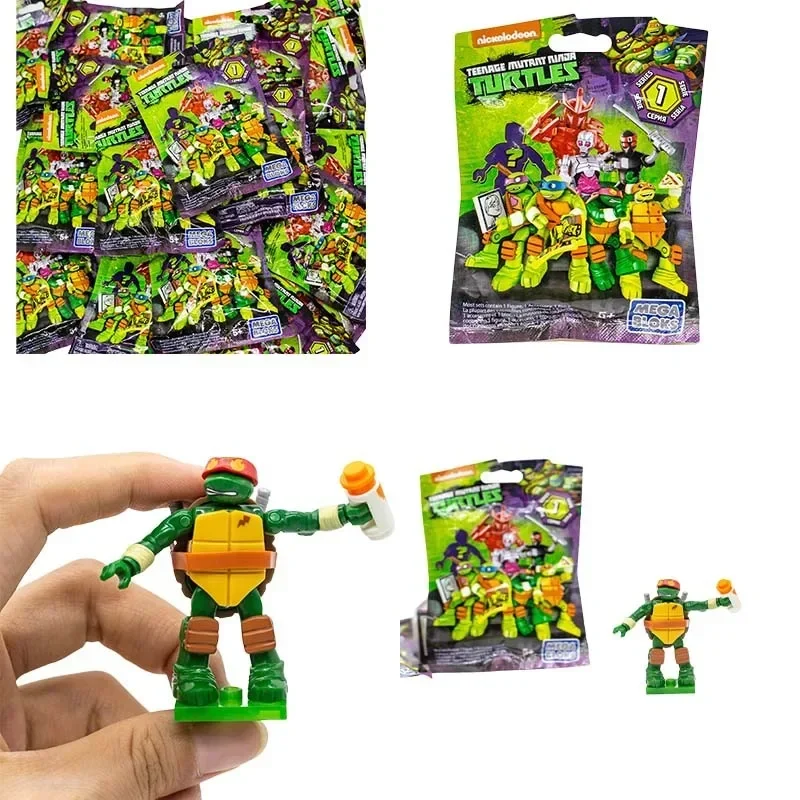 Playmates Teenage Mutant Ninja Turtles Blind Bag Toys Assembly Model Anime Figures Dolls Toys Collect Ornaments