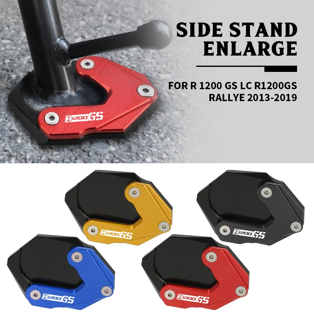

FOR BMW R 1200 GS LC R1200GS Rallye 2013-2019 Motorcycle CNC Pad Plate Kickstand Foot Side Stand Enlarger Pad Support Anti-skid