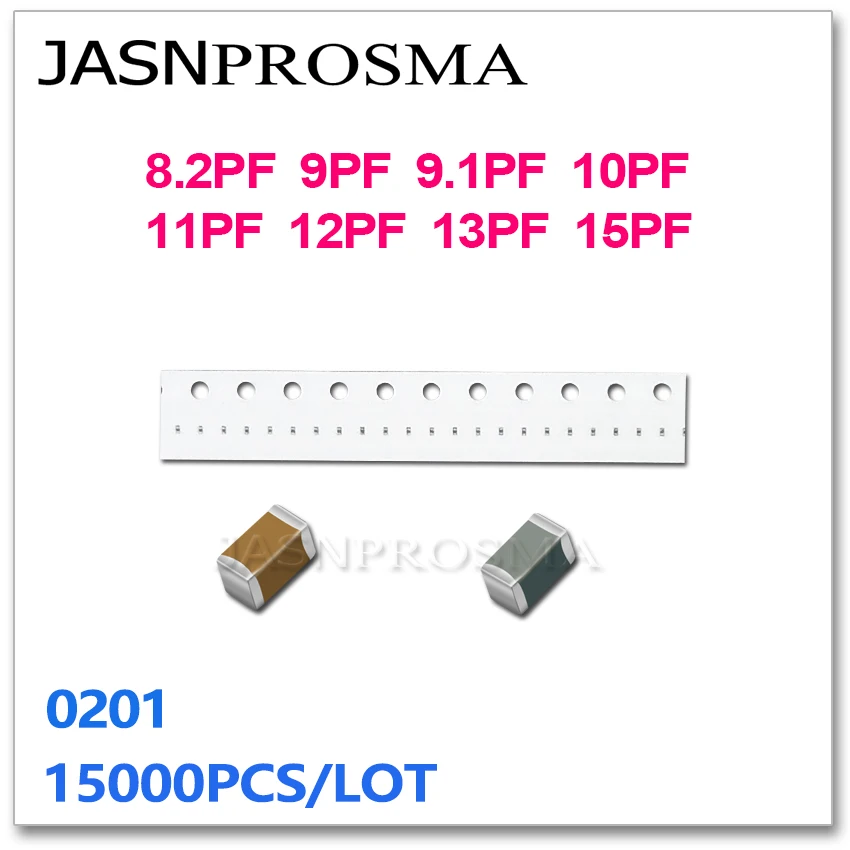 JASNPROSMA-Puzzles de haute qualité SMD, CMS, 15000 COG, NbagRoHS, 0201, 0.5%, 8.2 dissolve, 9 dissolve, 9.1 dissolve, 10 dissolvent, 11 dissolvent, 12 dissolvent, 13 dissolvent, 15 dissolvent, 25V, 50V, 5% pièces