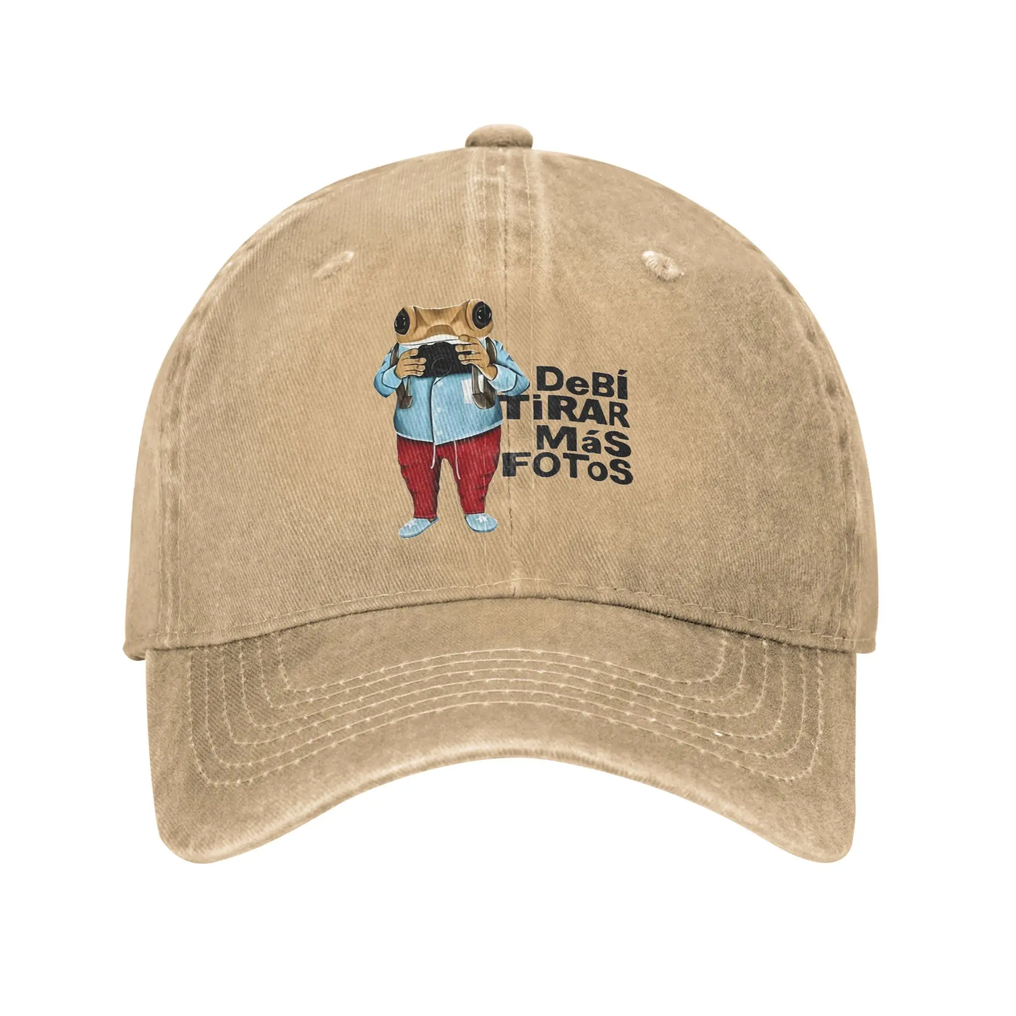 DTMF Debi Tirar Mas Fotos Men Women Baseball Caps Bad Bunny Distressed Cotton Caps Vintage Outdoor Workouts Soft Snapback Cap
