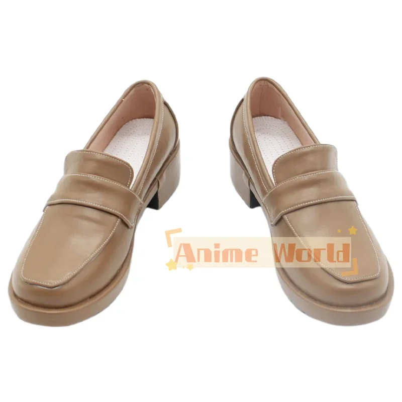 Chaussures de Cosplay Anime Lycoris recul Nishikigi Chisato, sandales en cuir PU, bottes de carnaval d'halloween, accessoire de Cosplay sur mesure