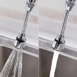 Dual Mode Adjustable For Kitchen 360 Degree Rotation Water Tap Nozzle Extended Extension Water Saving Bubbler Shower Diffuser