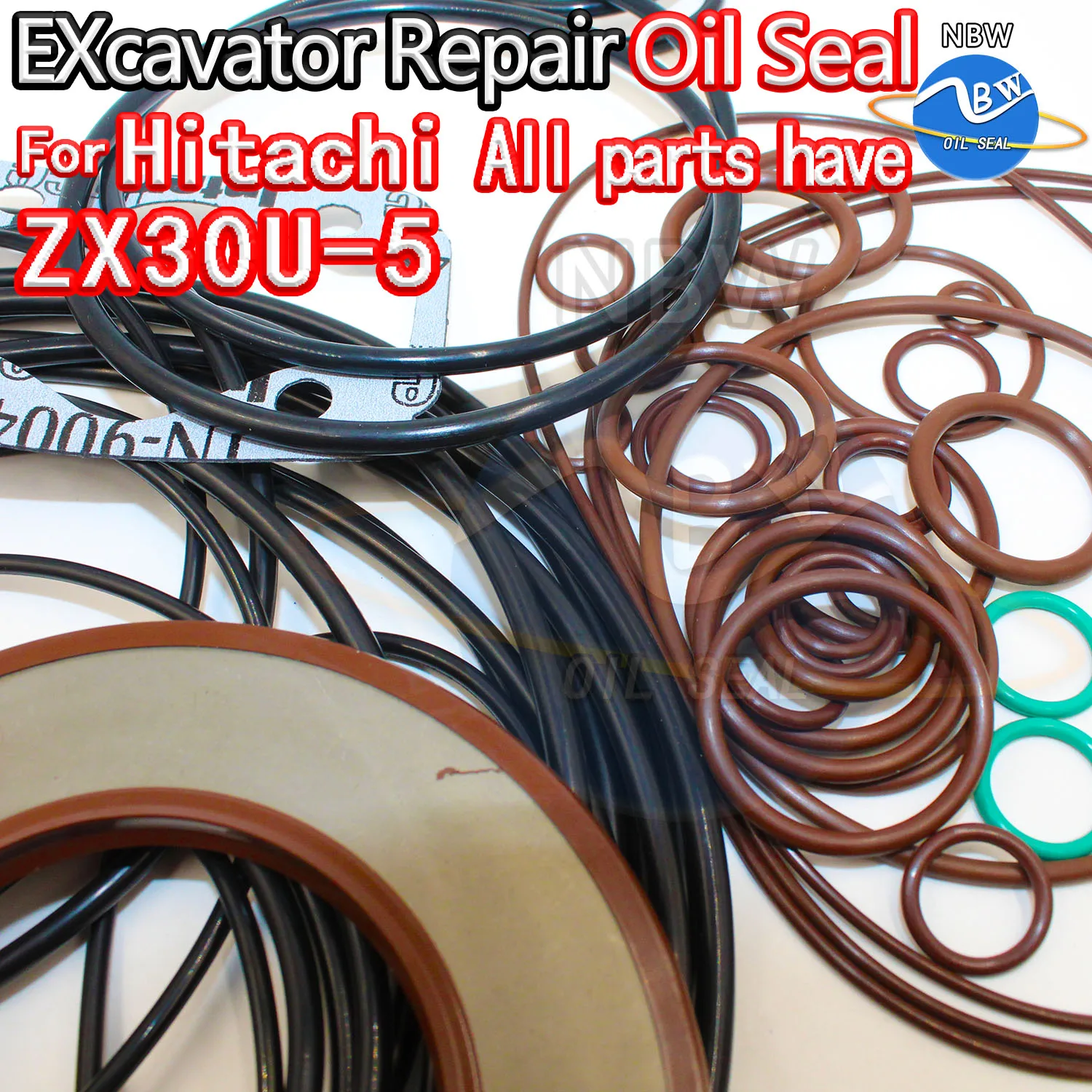 

For HITACHI ZX30U-5 Excavator Oil Seal Kit High Quality Repair Hit ZX30U 5 ARM Bucket Hydraulic Pump Digger Clamshell Shovel