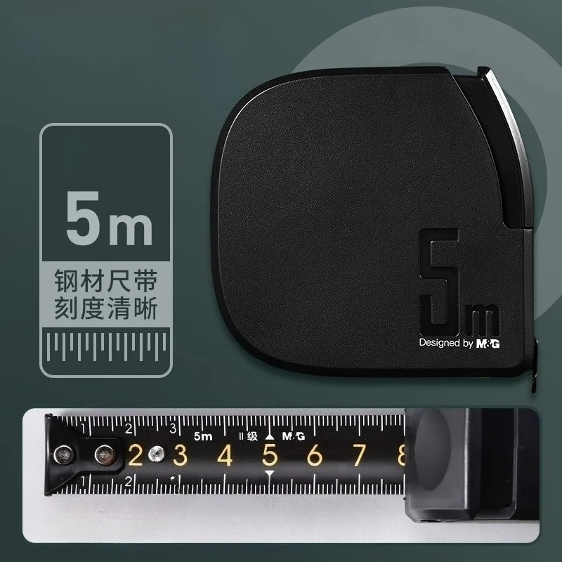 fita-metrica-de-aco-autotravante-5m-ferramenta-de-medicao-portatil-para-marcenaria-regua-retratil-de-alta-precisao