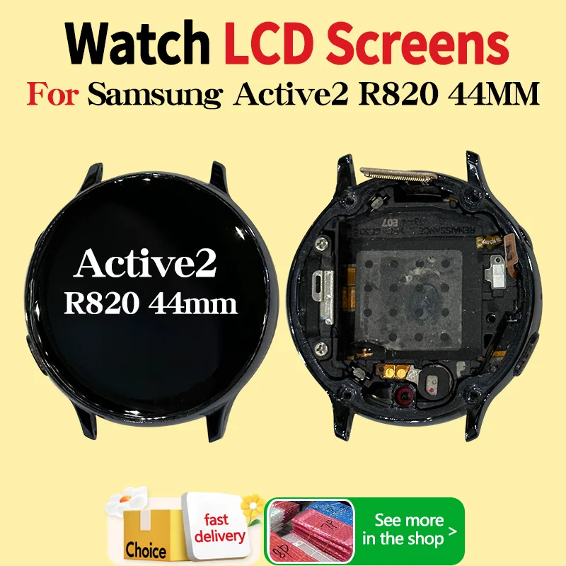 

For Samsung Galaxy Watch Active 2 R820 44mm LCD Display Touch Screen Digitizer Assembly Repair Parts Replacement