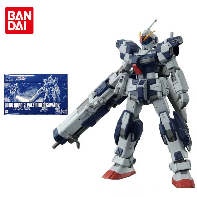 

Bandai Gundam Model Kit Anime Figure PB Limited HGUC RX-80PR-2 Pale Rider Cavalry Gunpla Action Toy Figure Toys for Children