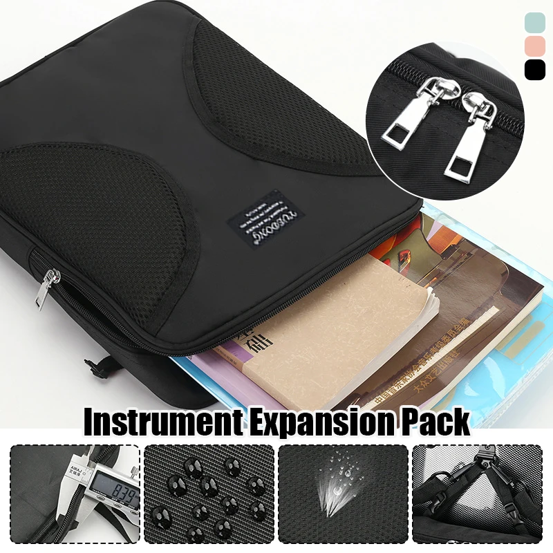 Sheet Music Package Music Sheet Bag on Violin Case Outside Durable Empty Bag with Breathable Sponge Musical Instrument Accessory