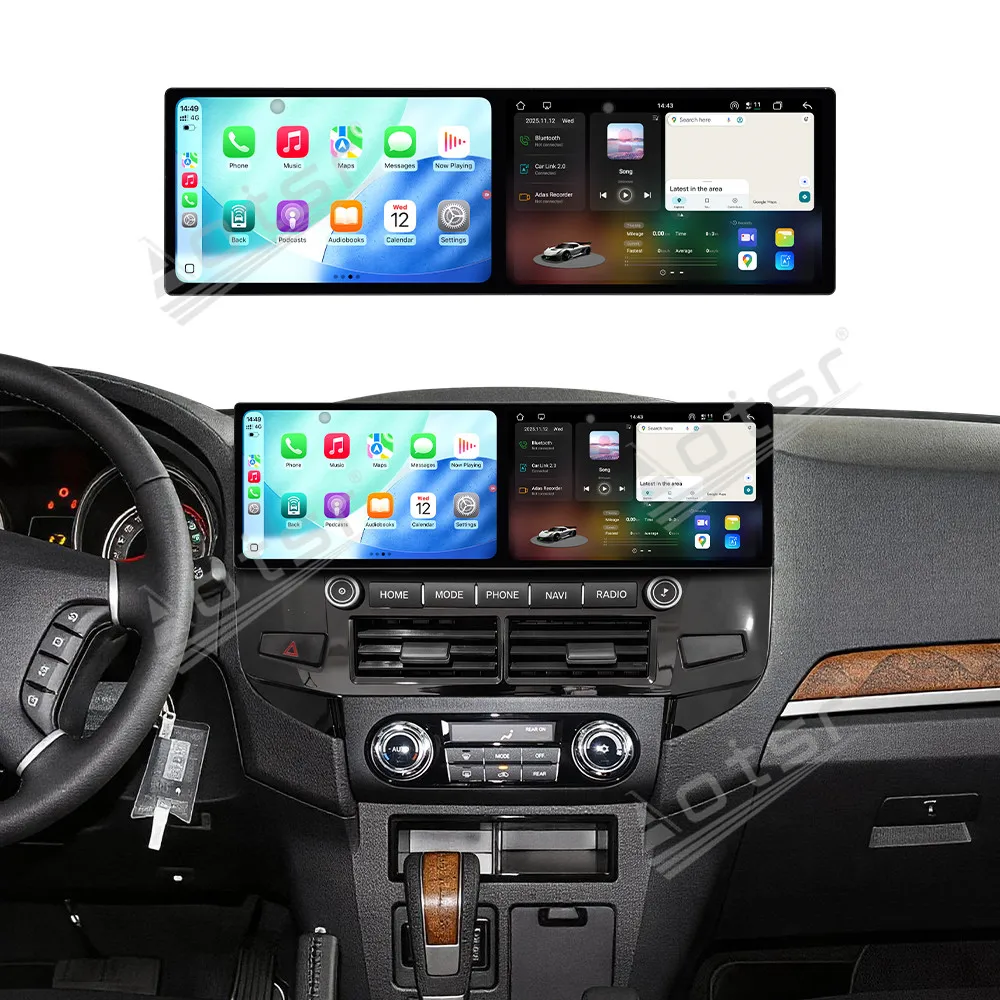 

9.1 Inch Dual Screen Car Radio For Mitsubishi Pajero 2017-2019 Car Multimedia Video Player Stereo GPS Navigation Carplay Unit