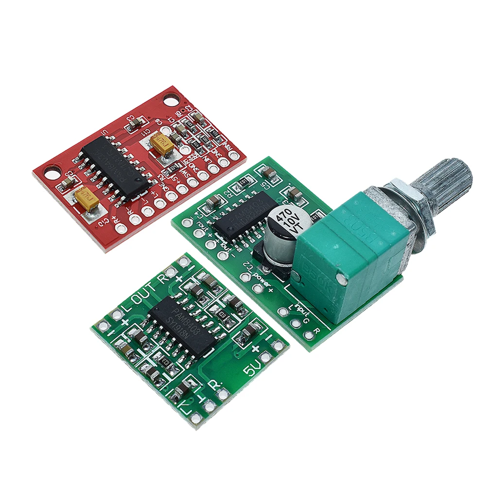 Super Mini Digital Power Amplifier Board PAM8403 Miniature Class D Power Amplifier Board 2 * 3 W high 2.5-5V USB