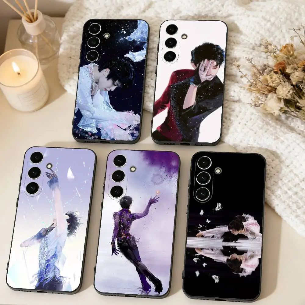 

4A Jump Legend Hanyu Yuzuru Phone Case For Samsung Galaxy A73,A72,A71,A70,A53,A52,A51,Soft Silicone Black Cover