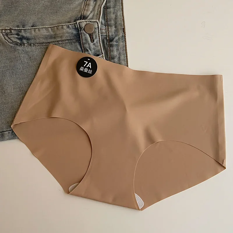 المرأة الصيف ملخصات الحرير الجليد سلس الملابس الداخلية السيدات لينة رقيقة جدا تنفس سراويل فام السروال M-XL