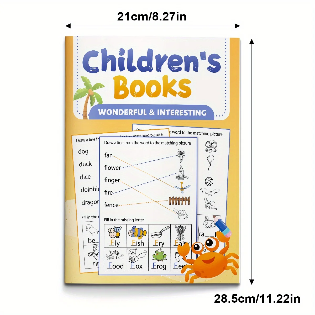 Learn First Words with Pictures and Objects: An Interactive English Book for Toddlers and Preschoolers That Matches Basic