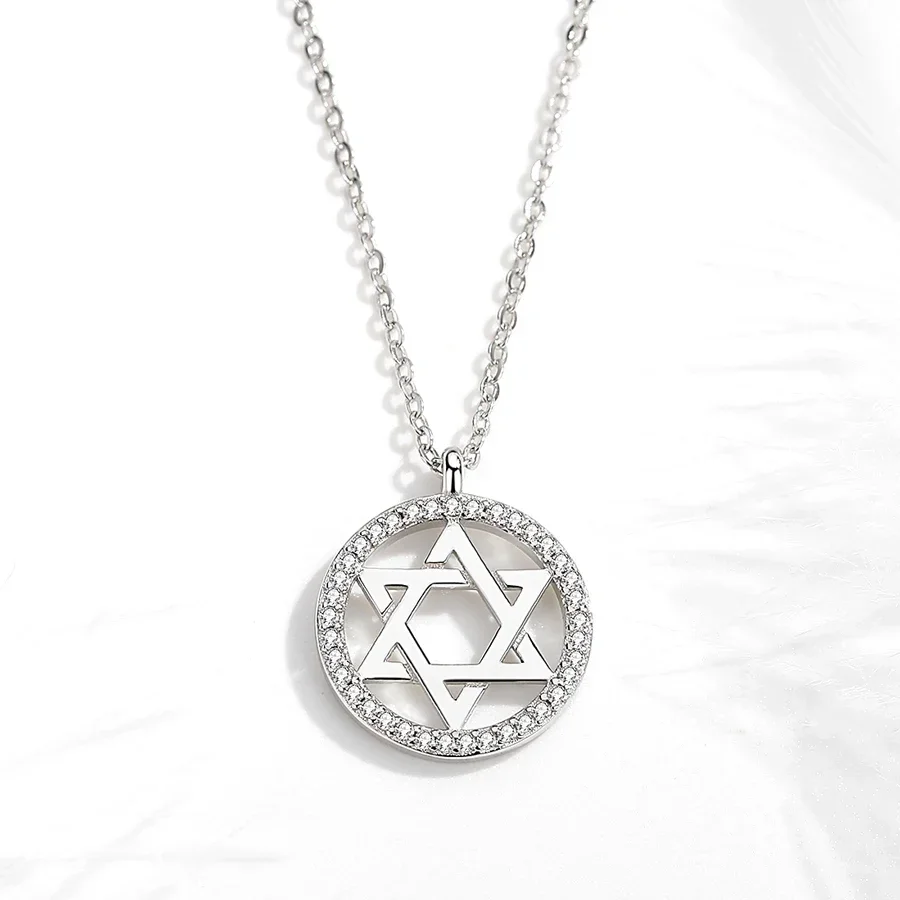 KALETINE Jewish Magen Star of David 925 Sterling Silver Necklace Women Men Israel Judaica Hebrew Jewelry Hanukkah Pendants view 4