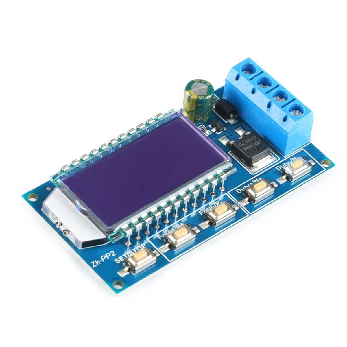 Módulo de ciclo de trabajo de frecuencia de pulso, generador de señal, módulo controlador para lámpara de Motor, LCD, PWM, modo Dual, ZK-PP2, 1Hz-150KHz