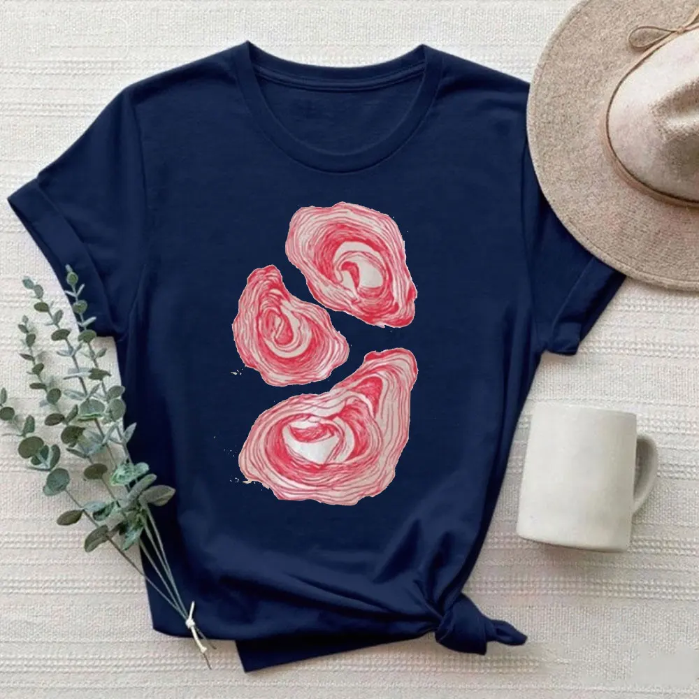 미니멀리스트 굴 셔츠 해양 스타일 티셔츠 심플 트렌디 굴 애호가 선물 해안 미학 디자인 의류 스트리트웨어 Y2K