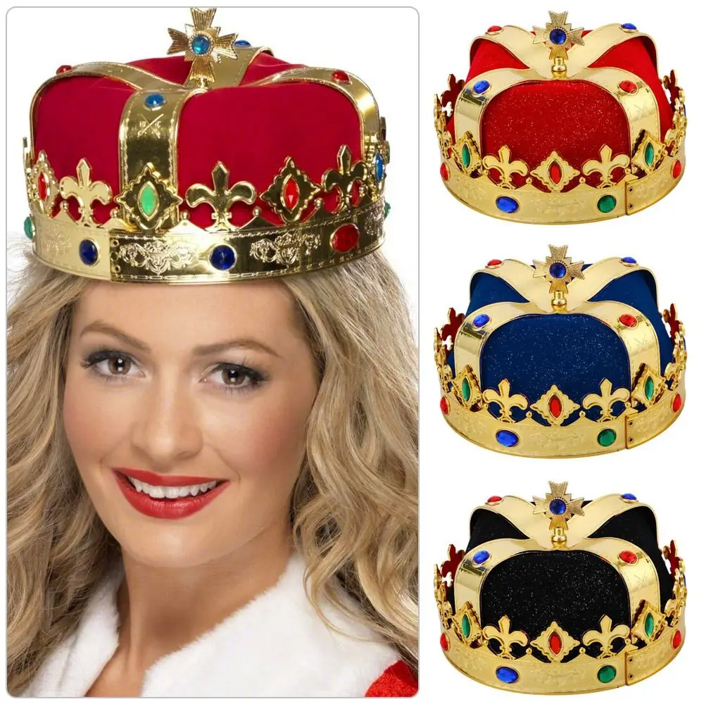 Delicate Queen Coronation Party King Hat Performance Props Emperor Hat Crown Hat