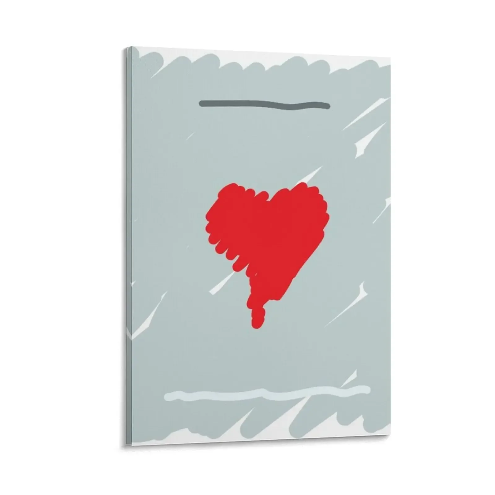 

808's & heartbreak scribble album cover Canvas Painting room decor decorative items for home poster mural