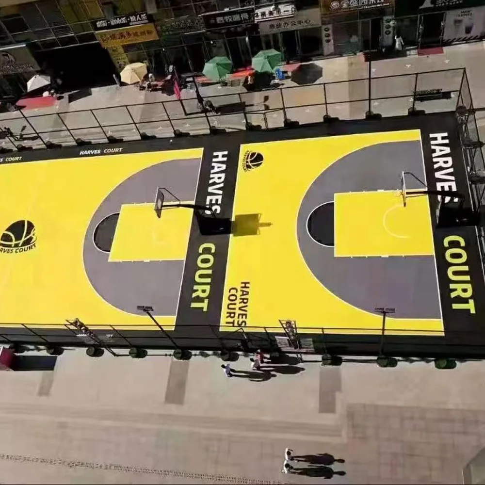 Beable Outdoor Basketball Court Interlocking Tiles – Custom Size, Logo & Easy Installation