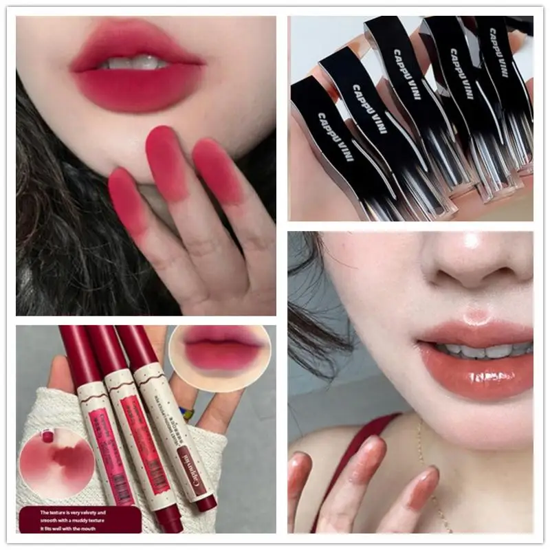 Matte Velvet Lipstick Long Lasting Lip Makeups Sheglam Makeup Lipgloss Crush Red Lip Stick Waterproof Lip Tint Korean Coametics