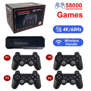 GD10 plus portable video game console, HD output for TV games, double strap, 4k, 3d, x2 plus, 2.4g, ps1, n64 12 Main Sales Guitar Double X2 - №3