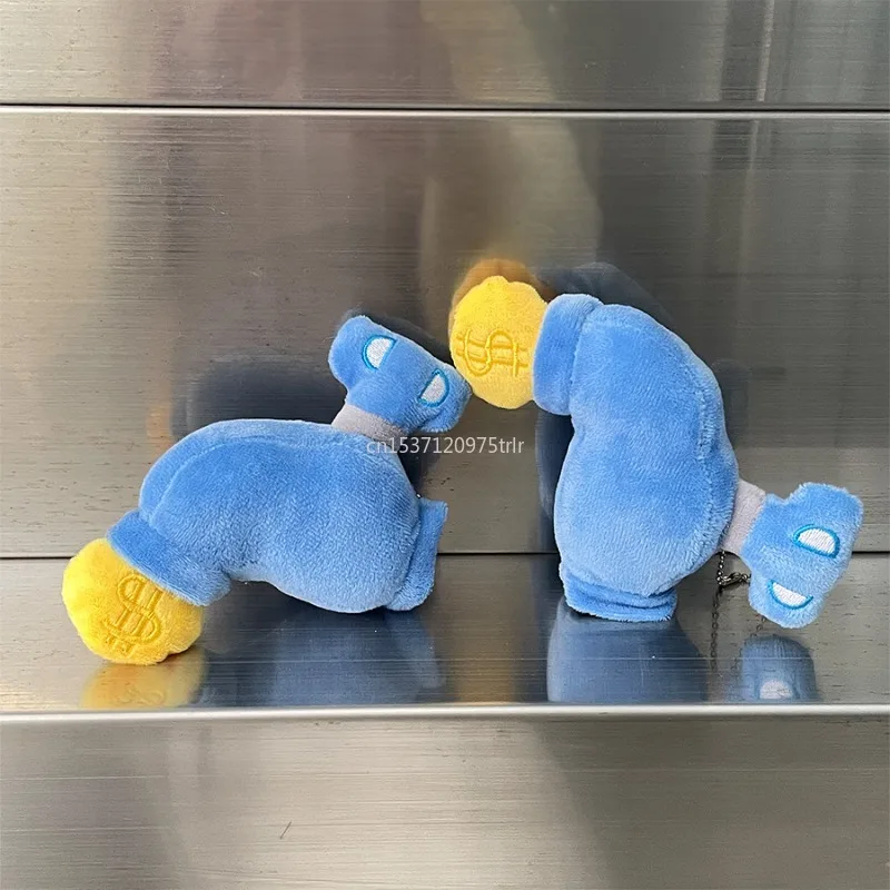 Porte-clés personnalité robinet réfrigérateur autocollants dessin animé en peluche réfrigérateur aimant doux décoratif robinet pendentif enfants jouet nouveau 2025