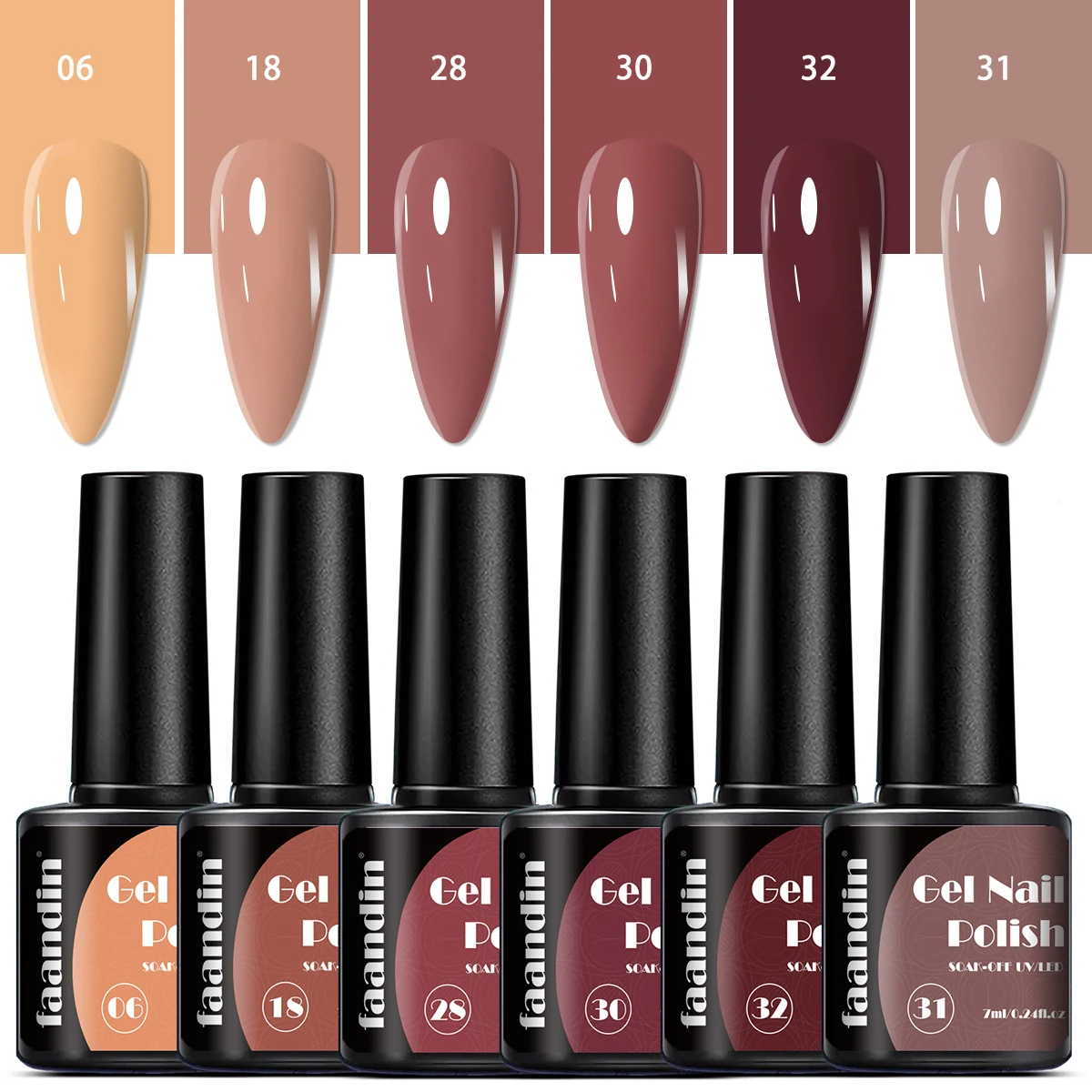 6 قطع/مجموعة فانين 0. صندوق هدايا 24 أونصة * 6 زجاجات، لؤلؤي بلون خالص، لامع أخضر، مجموعة طلاء أظافر جل قزحي الألوان، ألوان غنية، مجموعة جل طلاء أظافر مبهر، جل طلاء أظافر عالي الجودة، هدية لصالونات الأظافر، سهل الإزالة، سهل الإزالة #1