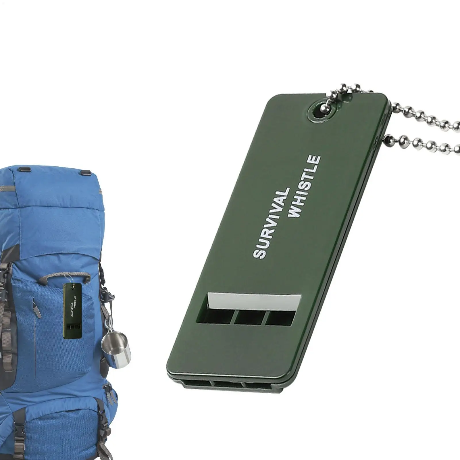 Sifflet de survie à 3 fréquences, 1 pièce, sifflet à décibels élevés, pour randonnée en plein air, camping, chasse, outil de survie d'urgence