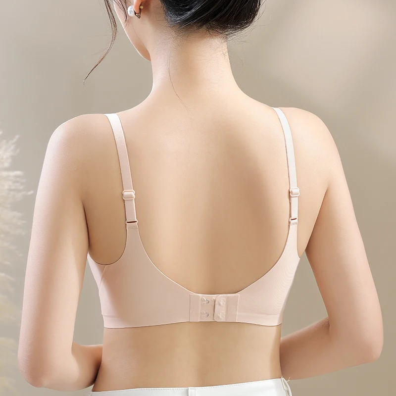 Anti Gravity Soft Support Lifting Thin Women Underwear Gathering Secondary Breast Anti Sagging No Steel Ring Seamless Bra