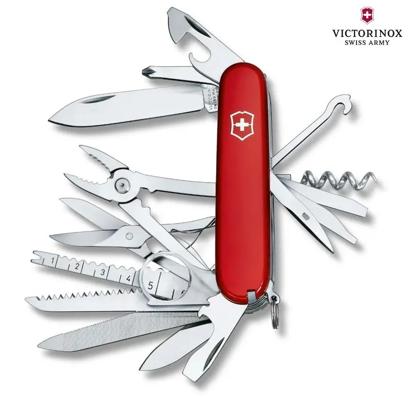 مُKnife السويسري Victorinox Swisschamp 1.6795 (91 مم، 33 وظيفة: تقييم شامل من مستخدم حقيقي