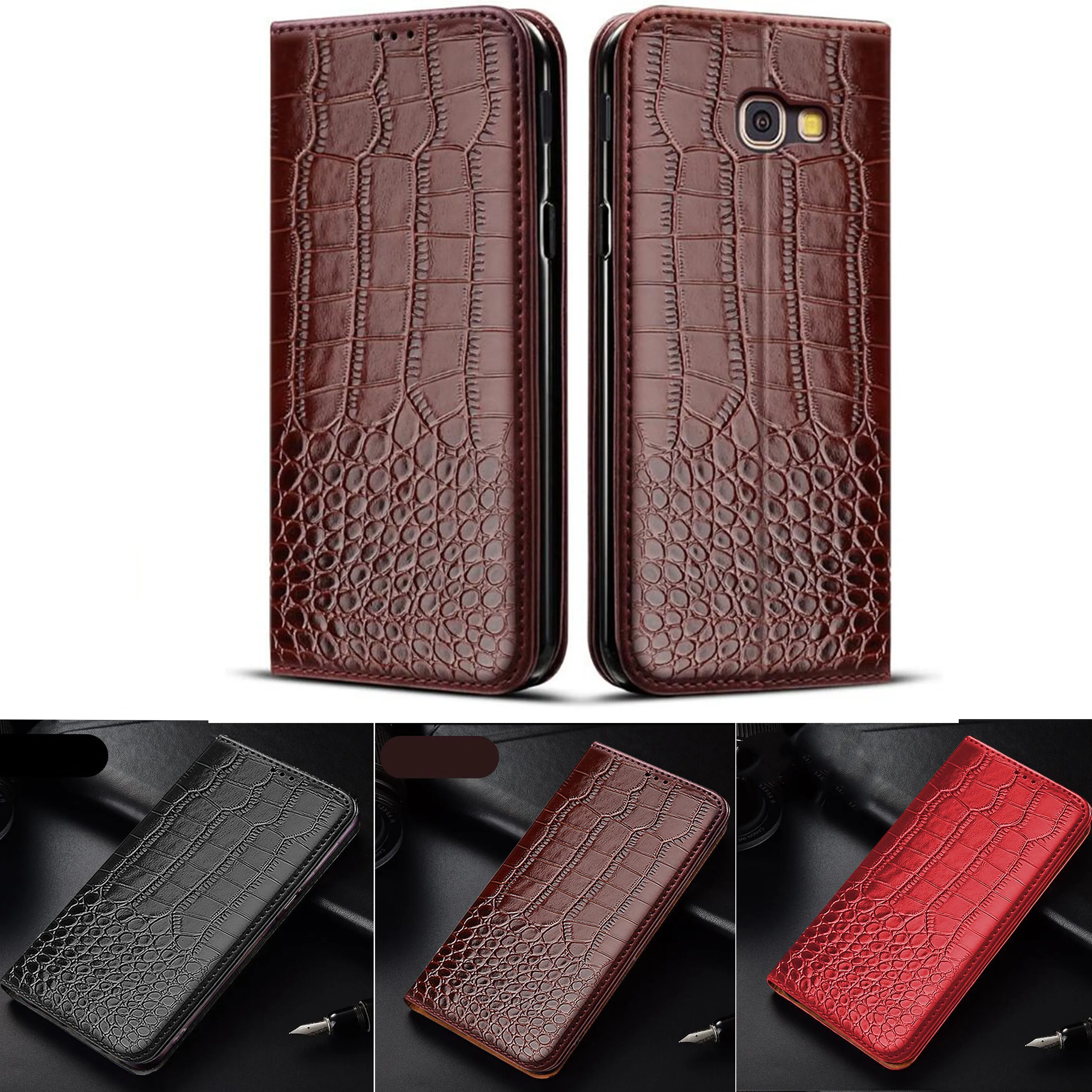 For Samsung Galaxy A8 2018 A7 2018 A6 2018 A5 2018 A5 2017 J8 2018 J6 2018 J730 J530 J330 Wallet Anti-theft Leather Phone Case