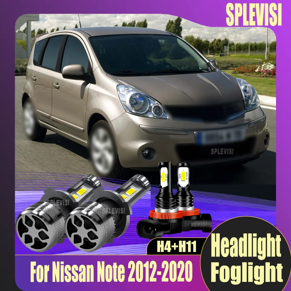 

led Headlight FogLamp CSP 3570 Chips/CSP CHIP plug and play Durable For Nissan Note 2012 2013 2014 2015 2016 2017 2018 2019 2020