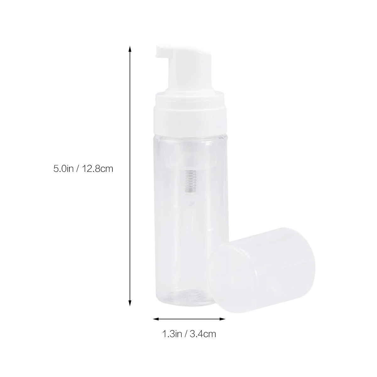 

Reusable 50 Ml Foam Bottles Empty Containers Pump Dispenser Refillable Travel Shampoo Conditioner Bodywash Leak Proof Flexible