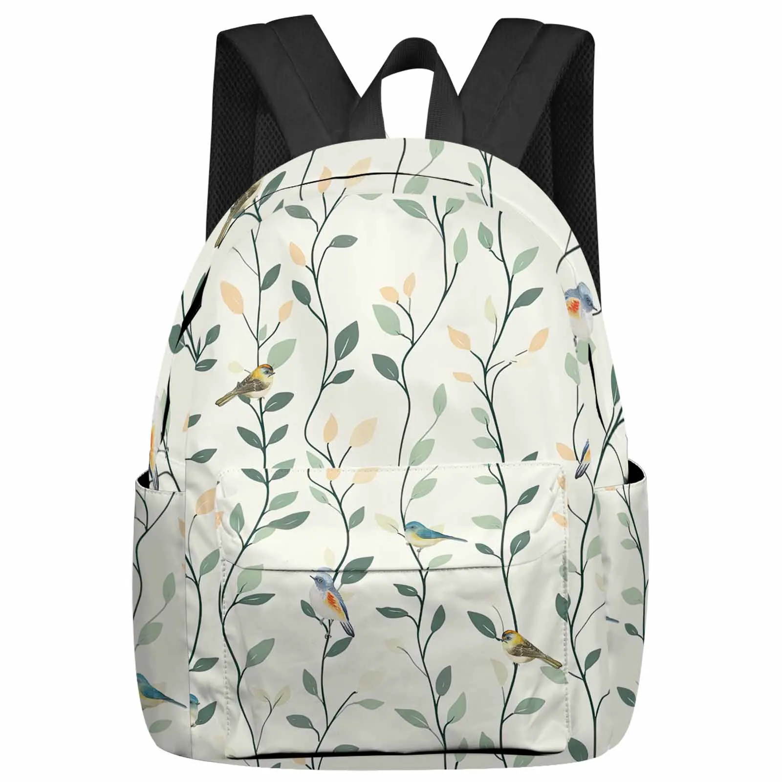 

Branches Leaves Birds Watercolor Large Capacity Backpack Men Laptop Bags High School Teen College Girl Student Mochila