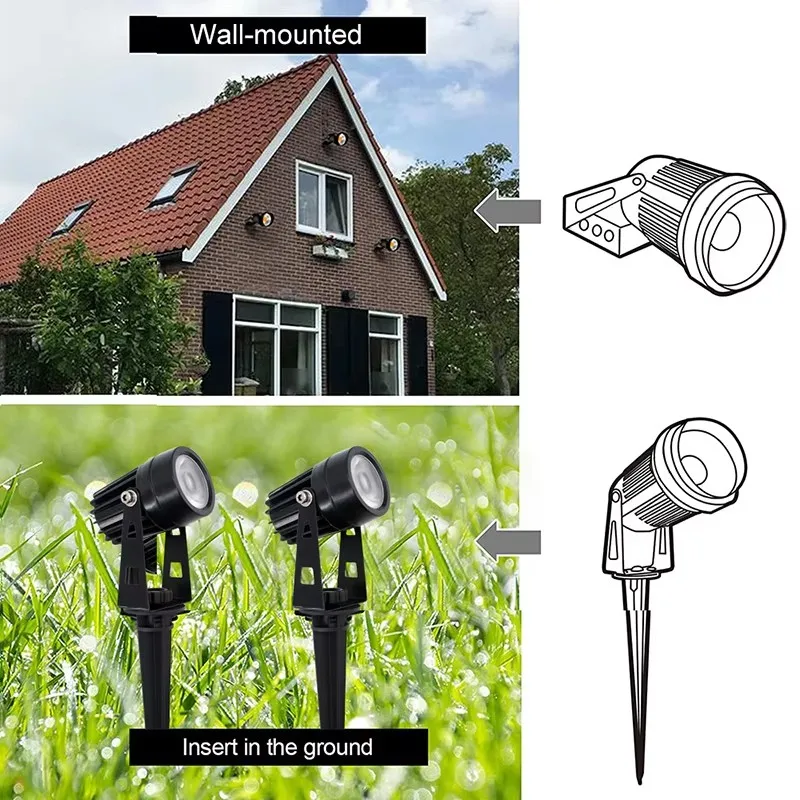 Outdoor Solar Landscape Light LED IP65 Waterproof Solar Automatic On/Off Solar Wall Garden Patio Lawn Lamp