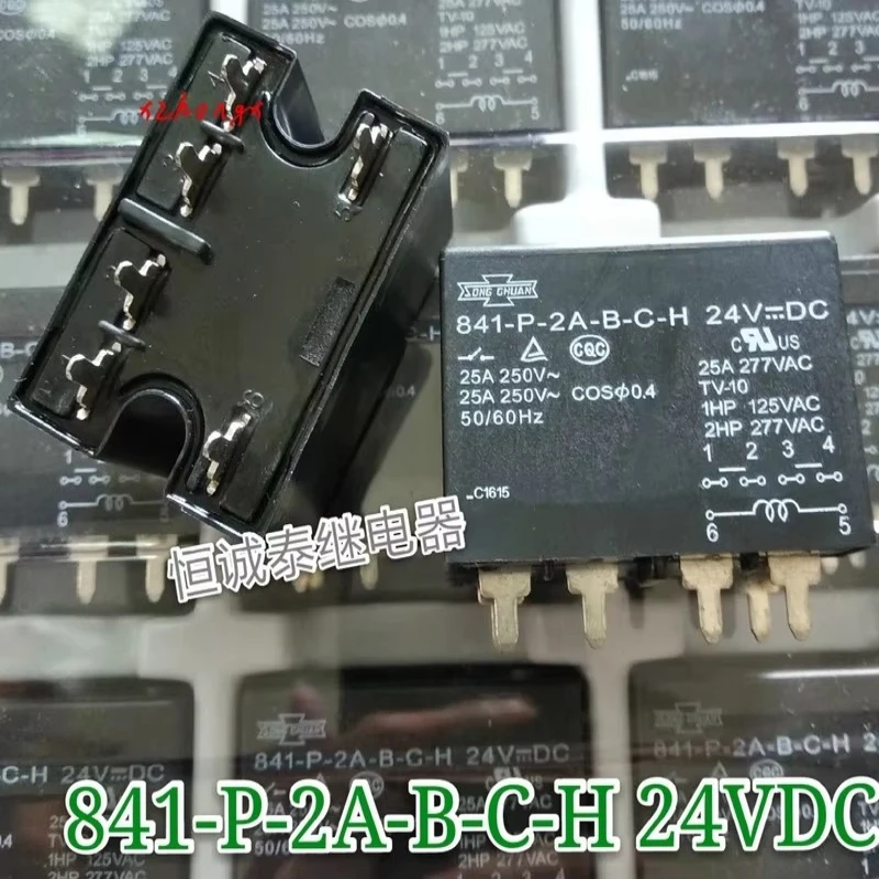 841-P-2A-B-C-H 24VDC relay 25A