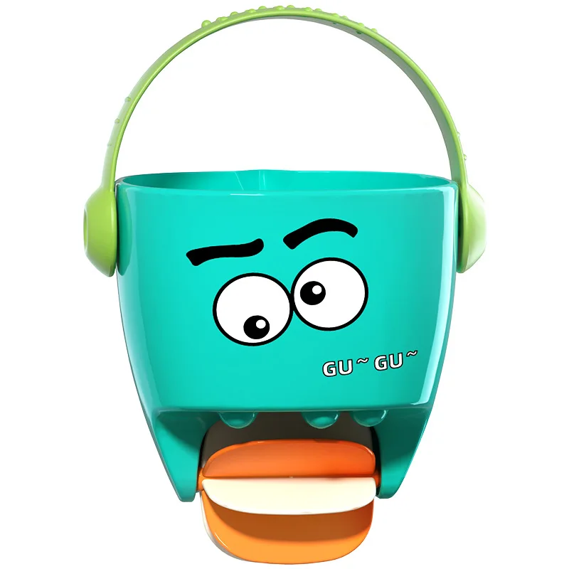 Baby Cartoon Bath Toys Baby Bath Tub Mini Leaky Bucket with Small Showerhead Beach Toys Shower Spray Cup Toddler Gifts