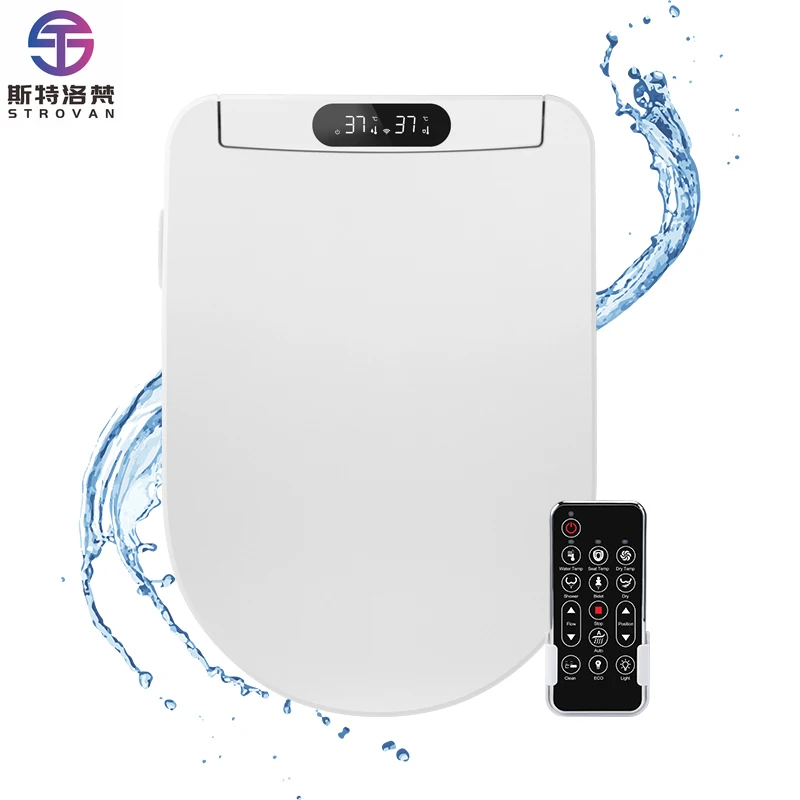 ZXHK U-shaped Smart Toilet Seat Instant-heating Smart Toilet Seat Wholesale CE Certified Intelligent Bidet Seat Remote-control T