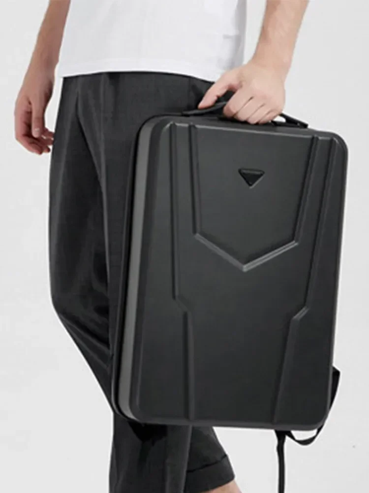 

Men’s Durable Gaming Rucksack - Hard Shell Water-Resistant Design Featuring USB Port, Perfect for College Students & Travel